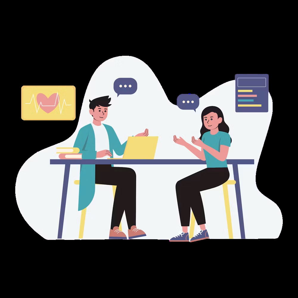 Patient consultation with Novus